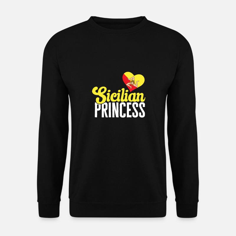 Sizilien Flagge Italien Sizilien - Unisex Pullover - Schwarz