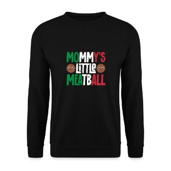 Boulettes de viande Italie Cuisine italienne - Sweat-shirt Unisexe - noir - Devant - Alina (178cm) & Michal (187cm)