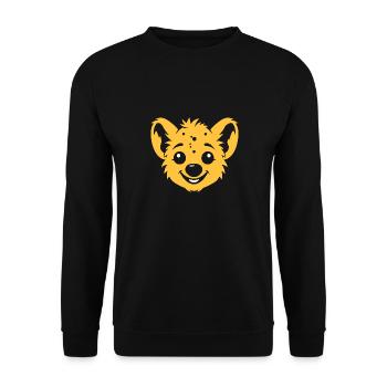 hyène - Sweat-shirt Unisexe - noir - Devant - Alina (178cm) & Michal (187cm)