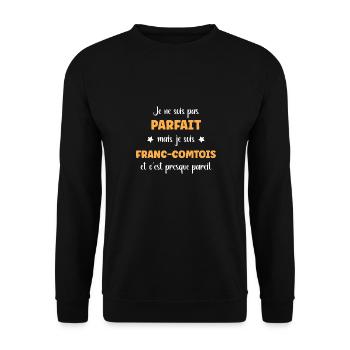 Franc Comtois - Sweat-shirt Unisexe - noir - Devant - Alina (178cm) & Michal (187cm)