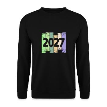 2027 - Sweat-shirt Unisexe - noir - Devant - Alina (178cm) & Michal (187cm)