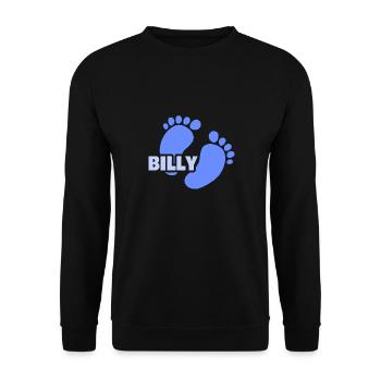 Birth Billy - Unisex Sweatshirt - black - Front - Alina (178cm) & Michal (187cm)