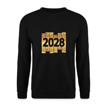 2028 - Unisex Sweatshirt - black - Front - Alina (178cm) & Michal (187cm)