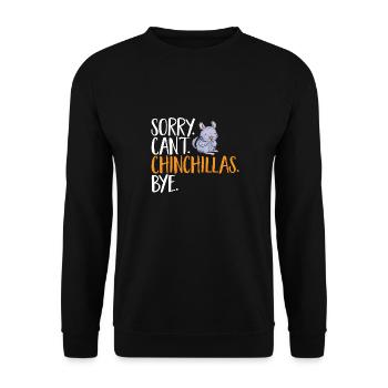 Chinchilla - Sweat-shirt Unisexe - noir - Devant - Alina (178cm) & Michal (187cm)