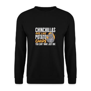 Chinchilla - Sweat-shirt Unisexe - noir - Devant - Alina (178cm) & Michal (187cm)
