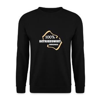 Occupation Betriebswirt - Unisex Sweatshirt - black - Front - Alina (178cm) & Michal (187cm)
