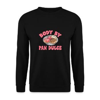 Concha Hispanique Mexicain Pan Dulce - Sweat-shirt Unisexe - noir - Devant - Alina (178cm) & Michal (187cm)
