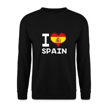 Spain Spanish - Unisex Sweatshirt - black - Front - Alina (178cm) & Michal (187cm)