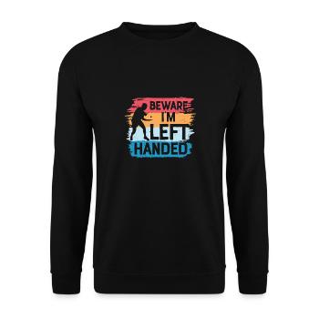 Tischtennis, Tischtennis, Tischtennis - Unisex Pullover - Schwarz - Vorne - Alina (178cm) & Michal (187cm)