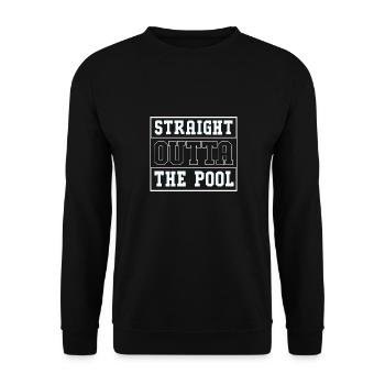 Swimming Swimmers Swimming Pool Swimming Instructors - Unisex Sweatshirt - black - Front - Alina (178cm) & Michal (187cm)