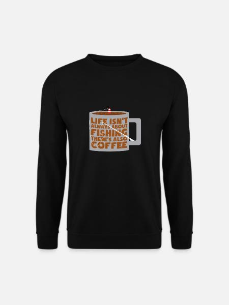 Pêche pêche & café - Sweat-shirt Unisexe - noir