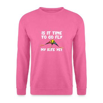 Fliegen Sie einen Drachen im Freien Hobby für Erwachsene und Kinder - Unisex Pullover - Pink - Vorne