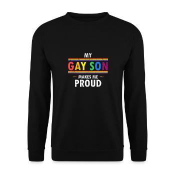 Mon fils gay me rend fier mignon fierté géniale - Sweat-shirt Unisexe - noir - Devant - Alina (178cm) & Michal (187cm)