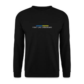 Kämpfe wie Ukrainer - Unisex Pullover - Schwarz - Vorne - Alina (178cm) & Michal (187cm)