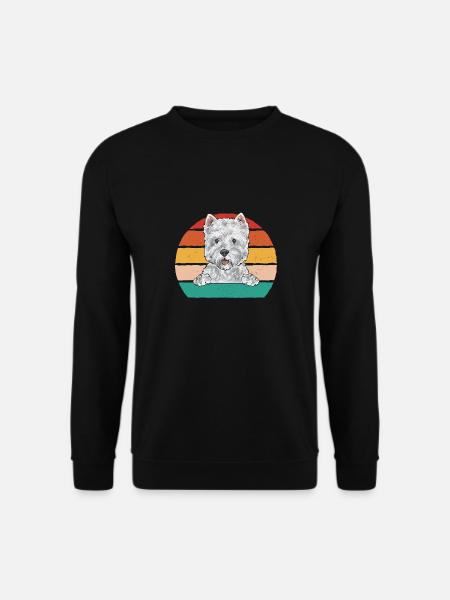 West Highland White Terrier Westie - Unisex Sweatshirt - black