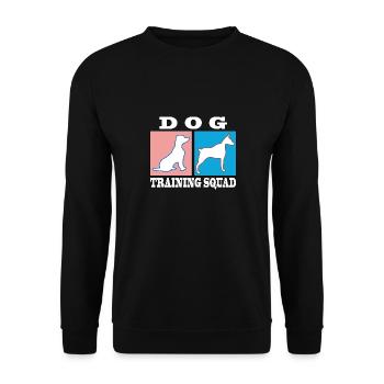 Professioneller Hundetrainer Hundetrainingsteam - Unisex Pullover - Schwarz - Vorne - Alina (178cm) & Michal (187cm)