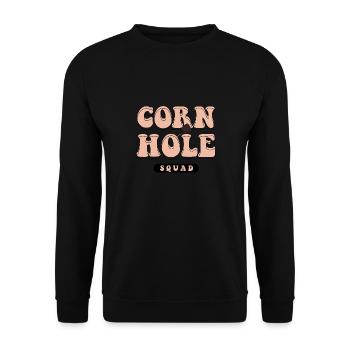 Cornhole Squad Hobby Sports Fun Sports Sack - Unisex Sweatshirt - black - Front - Alina (178cm) & Michal (187cm)