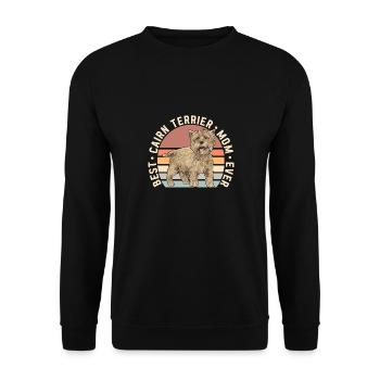 Cairn Terrier Hund - Unisex Pullover - Schwarz - Vorne - Alina (178cm) & Michal (187cm)