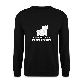 Cairn Terrier Chien - Sweat-shirt Unisexe - noir - Devant - Alina (178cm) & Michal (187cm)