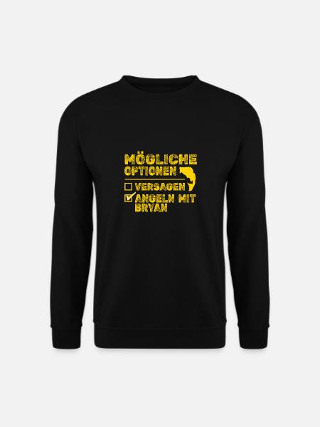 Angeln Bryan - Unisex Pullover - Schwarz