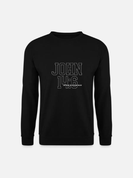 Jesus Christ Bible Verse Christian Faith God - Unisex Sweatshirt - black