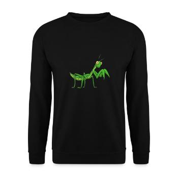 Mante religieuse, collectionneur d’insectes, entomologiste - Sweat-shirt Unisexe - noir - Devant - Alina (178cm) & Michal (187cm)