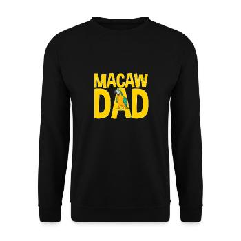 Yellow-breasted Macaw Parrot Blue And Yellow Macaw - Unisex Sweatshirt - black - Front - Alina (178cm) & Michal (187cm)