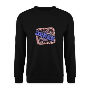 Gift for Derek - Unisex Sweatshirt - black - Front - Alina (178cm) & Michal (187cm)