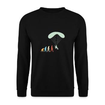 Paramoteur Parapente motorisé - Sweat-shirt Unisexe - noir - Devant - Alina (178cm) & Michal (187cm)