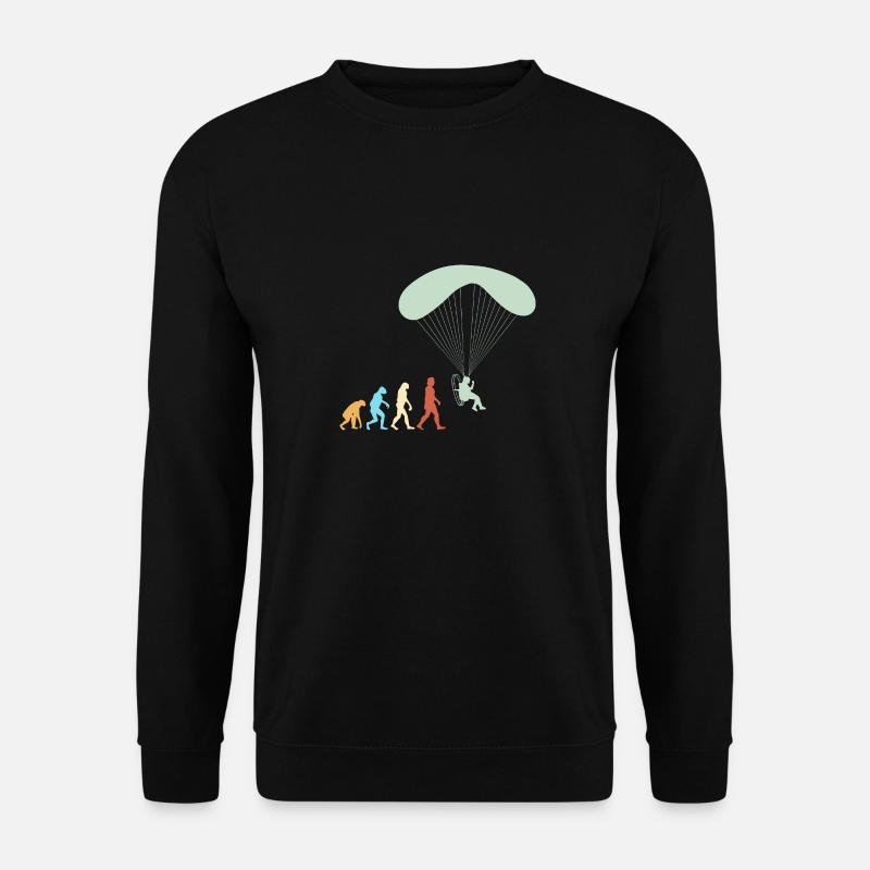 Motorschirm Motorisierter Gleitschirm - Unisex Pullover - Schwarz