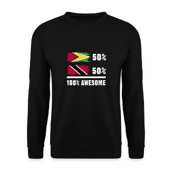 Guyana Flag Guyanese Guyana - Unisex Sweatshirt - black - Front - Alina (178cm) & Michal (187cm)