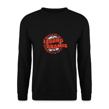 Homme Aramis - Sweat-shirt Unisexe - noir - Devant - Alina (178cm) & Michal (187cm)