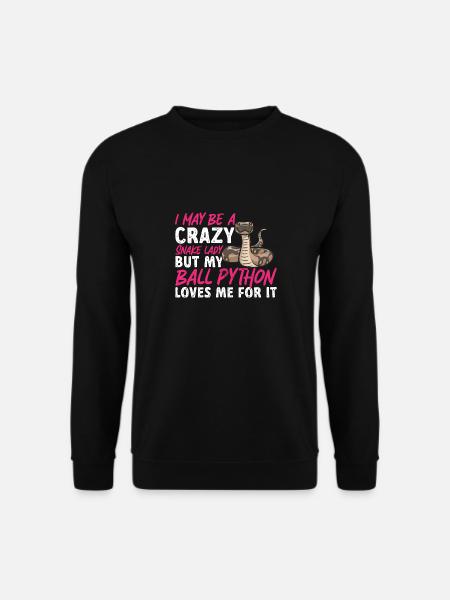 Ball Python Schlange Königspython - Unisex Pullover - Schwarz