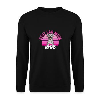Silver Labrador Retriever Silver Lab - Sweat-shirt Unisexe - noir - Devant - Alina (178cm) & Michal (187cm)