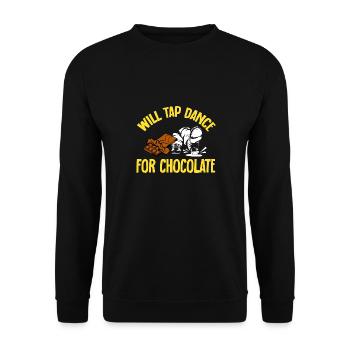 Professeur de claquettes Danseuse de claquettes Claquettes - Sweat-shirt Unisexe - noir - Devant - Alina (178cm) & Michal (187cm)