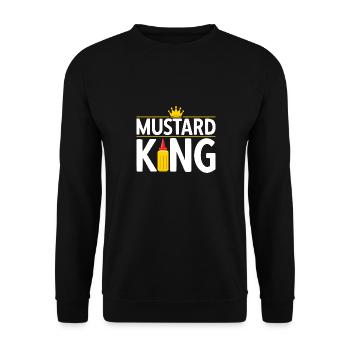 Senf Mustard - Unisex Sweatshirt - black - Front - Alina (178cm) & Michal (187cm)
