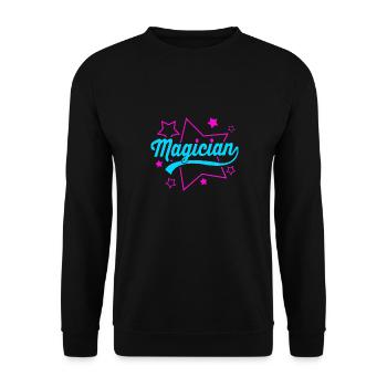 Sorcier - Sweat-shirt Unisexe - noir - Devant - Alina (178cm) & Michal (187cm)