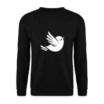 Dove - Unisex Sweatshirt - black - Front - Alina (178cm) & Michal (187cm)