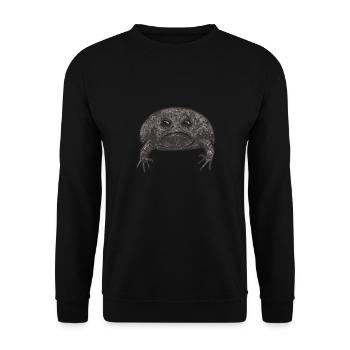 Black Rain Frog Breviceps Fuscus Frog - Unisex Sweatshirt - black - Front - Alina (178cm) & Michal (187cm)