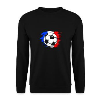 Frankreich - Unisex Pullover - Schwarz - Vorne - Alina (178cm) & Michal (187cm)