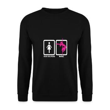 Pole Dance - Unisex Pullover - Schwarz - Vorne - Alina (178cm) & Michal (187cm)