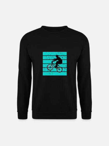 BMX Blauer Hintergrund Bar Turn 180 360 - Unisex Pullover - Schwarz
