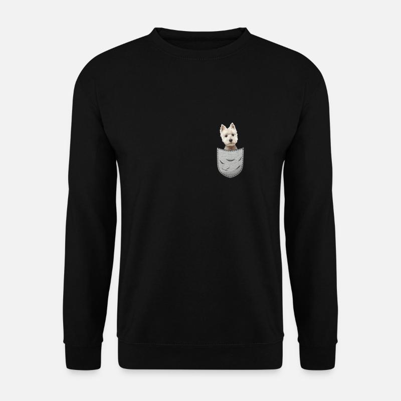 Westie West Highland White Terrier blanc - Sweat-shirt Unisexe - noir