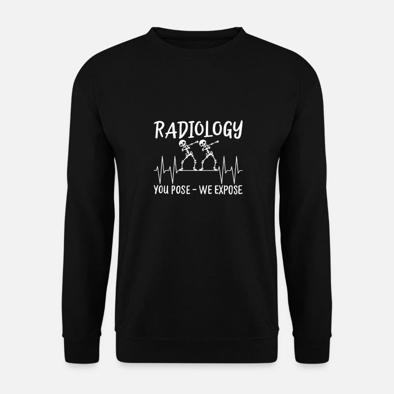 Radiologie - tanzende Skelette - Unisex Pullover - Schwarz