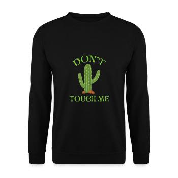 Ne me touche pas - Sweat-shirt Unisexe - noir - Devant - Alina (178cm) & Michal (187cm)