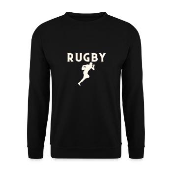 Rugby - Unisex Pullover - Schwarz - Vorne - Alina (178cm) & Michal (187cm)