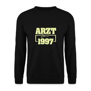 Ärztin 1997 - Unisex Pullover - Schwarz - Vorne - Alina (178cm) & Michal (187cm)