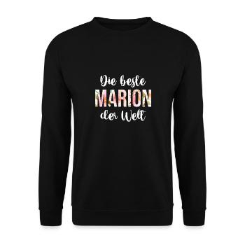 Marion - Unisex Pullover - Schwarz - Vorne - Alina (178cm) & Michal (187cm)