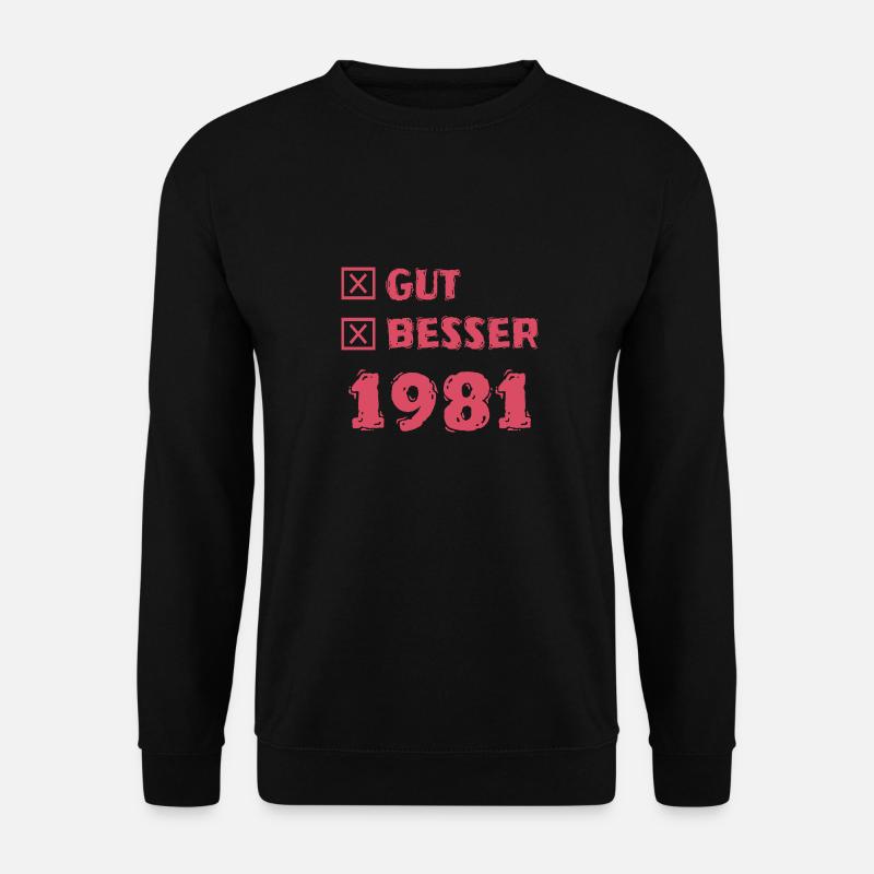 Jahr 1981 - Unisex Pullover - Schwarz