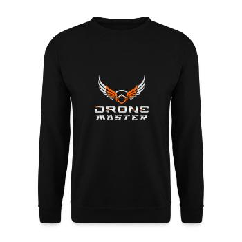 Drone Drones Drone Flight Drone Pilot - Unisex Sweatshirt - black - Front - Alina (178cm) & Michal (187cm)